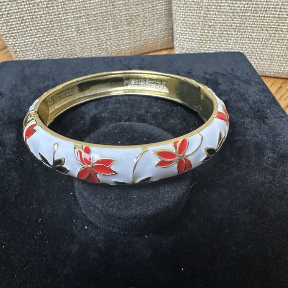 Sequin Nordstrom Multicolor Gold Tone Statement Enamel Bangle Bracelet # 376 - Picture 3 of 3